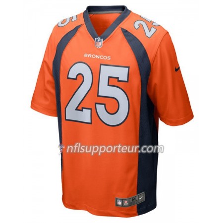 Maillot Homme Denver Broncos Chris Harris Jr. 25 Nike Orange